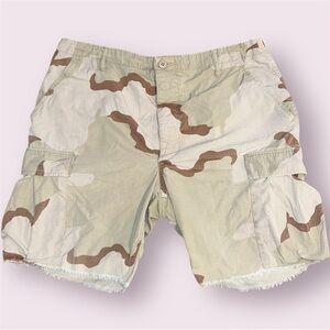 Vintage Propper Military Camo Combat Cargo Shorts Men's Size L 35-39 Waist